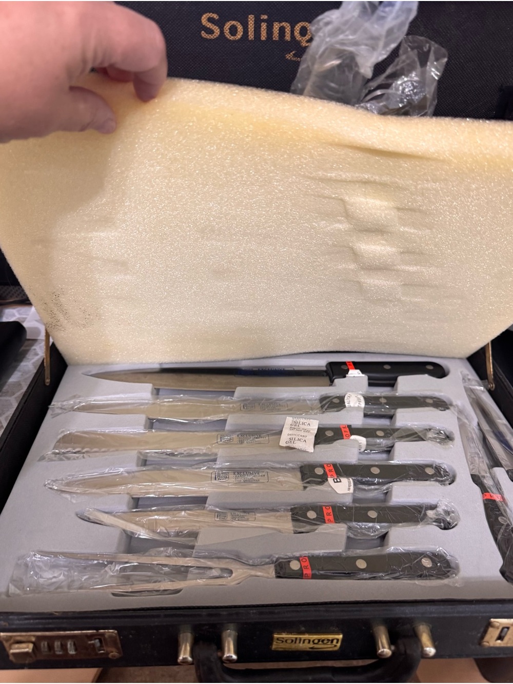 6-Piece Carving Knife Set with Black Handles